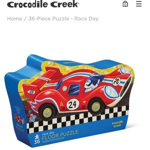 Crocodile Creek Raceday Floor Puzzle
